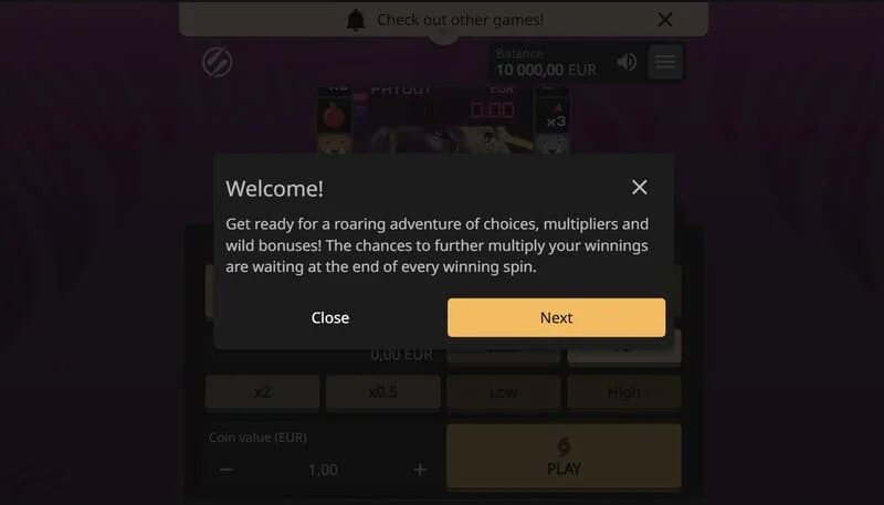 Lion Zama Fruits Bonus Spins - aktibong session na may klasikong fruit symbols at 777